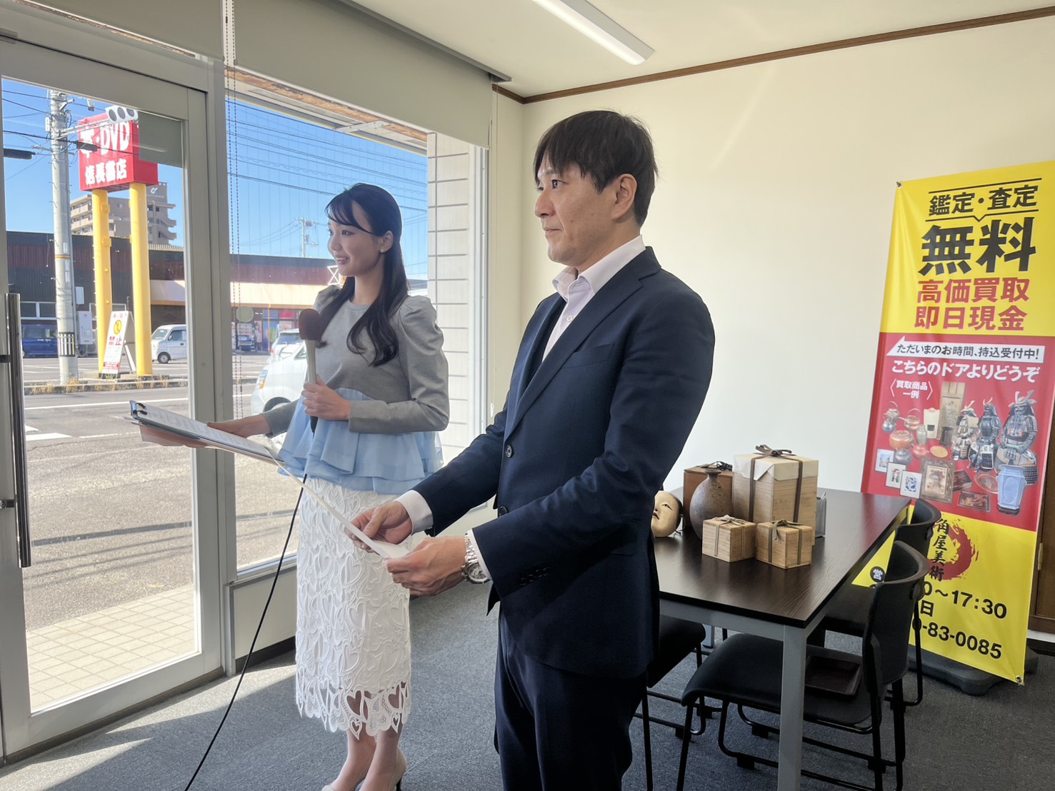 画像：西日本放送さまにて放送のテレビ番組の取材を受けました。